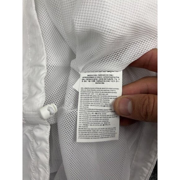 Vans Jacket Womens Medium White Half Zip Windbreaker Cropped I Love My Vans - Picture 6 of 7